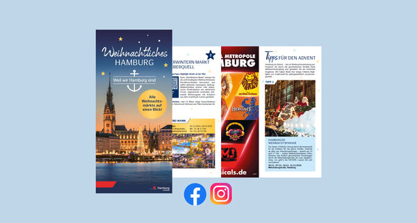 Weihnachtsbroschüre und Online-Kampagne